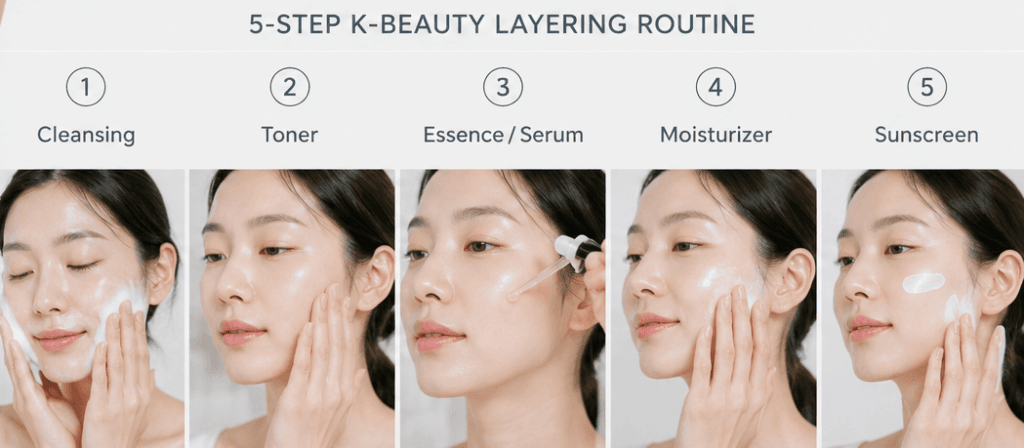 K-beauty layering routine for beginners