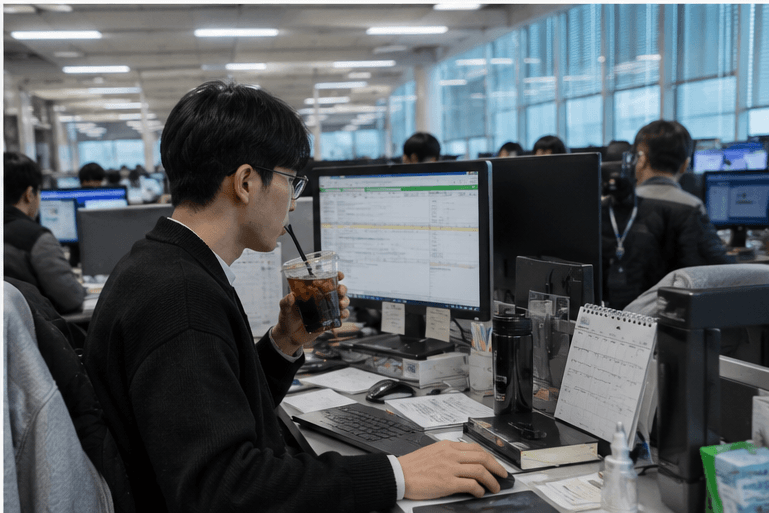 Ice Americano in Korea