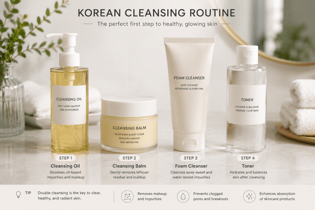 Korean double cleansing products