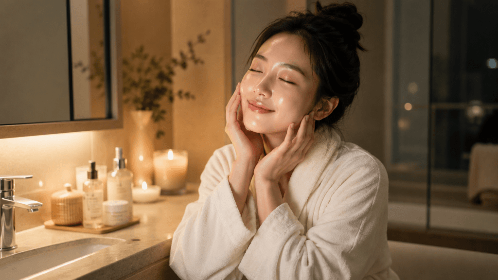 Evening Korean skincare routine complete