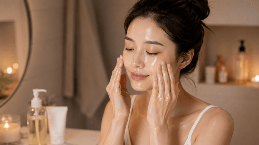 Evening Korean double cleansing