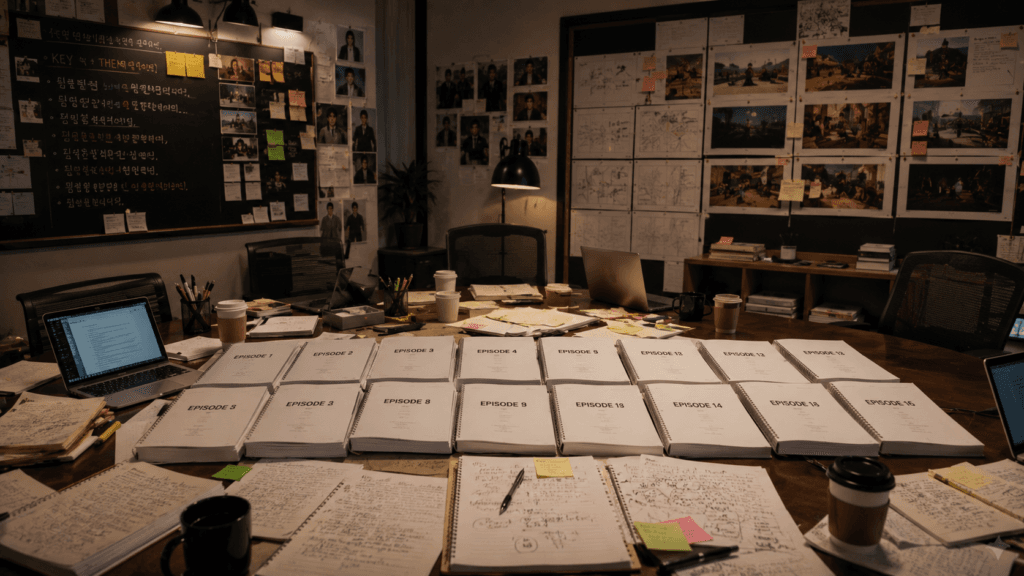 Behind the scenes of Korean drama production