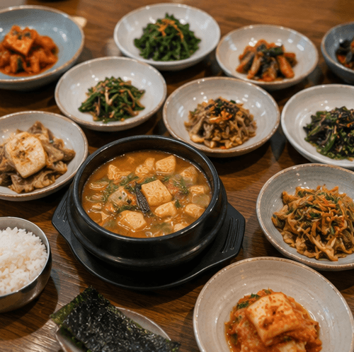 Traditional Korean food philosophy and healthy meal