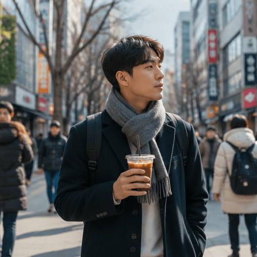 Korean iced Americano coffee culture