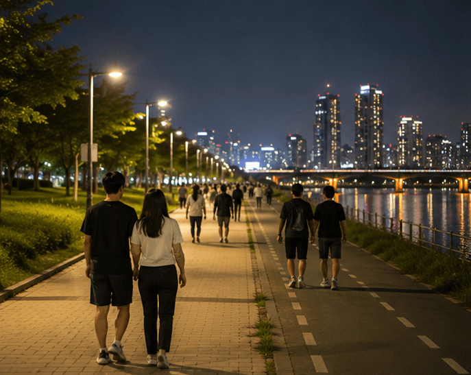 Night Walks in Korea