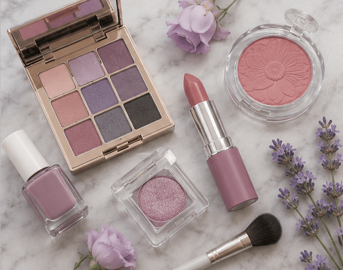 Summer makeup color palette