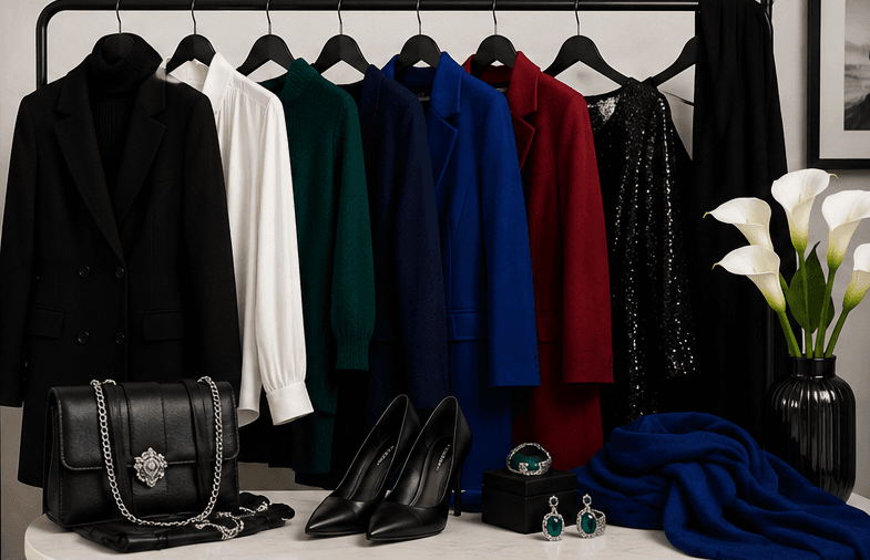 Winter wardrobe color guide