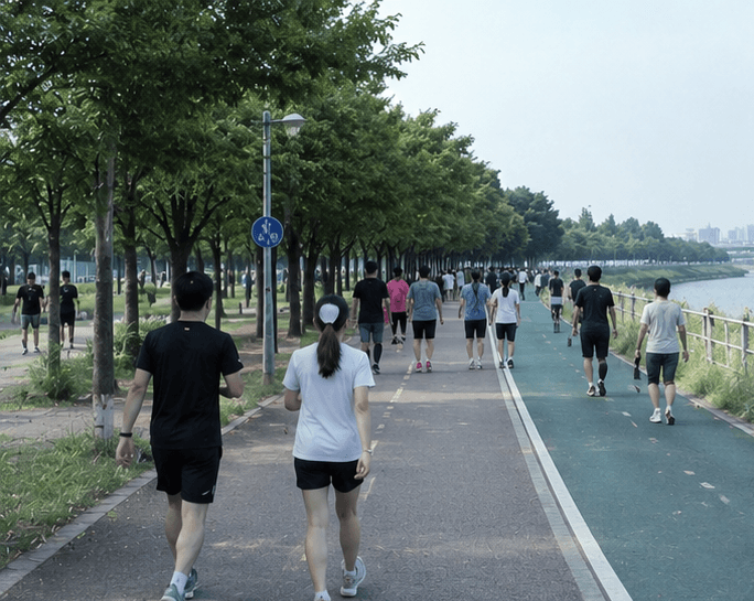 Outdoor Exercise in Korea