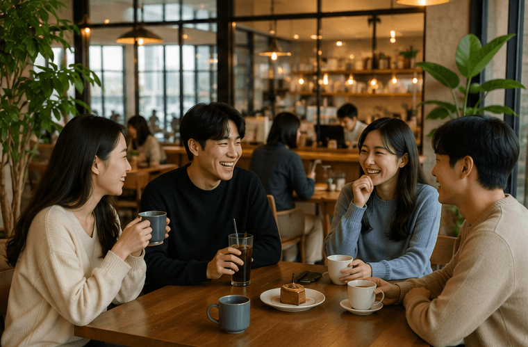 Korean social cafe culture