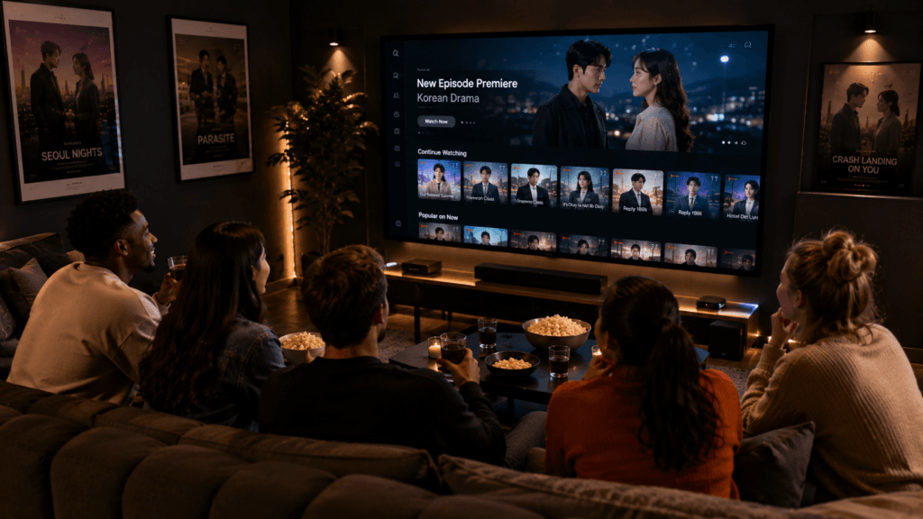 Global audience watching Korean dramas