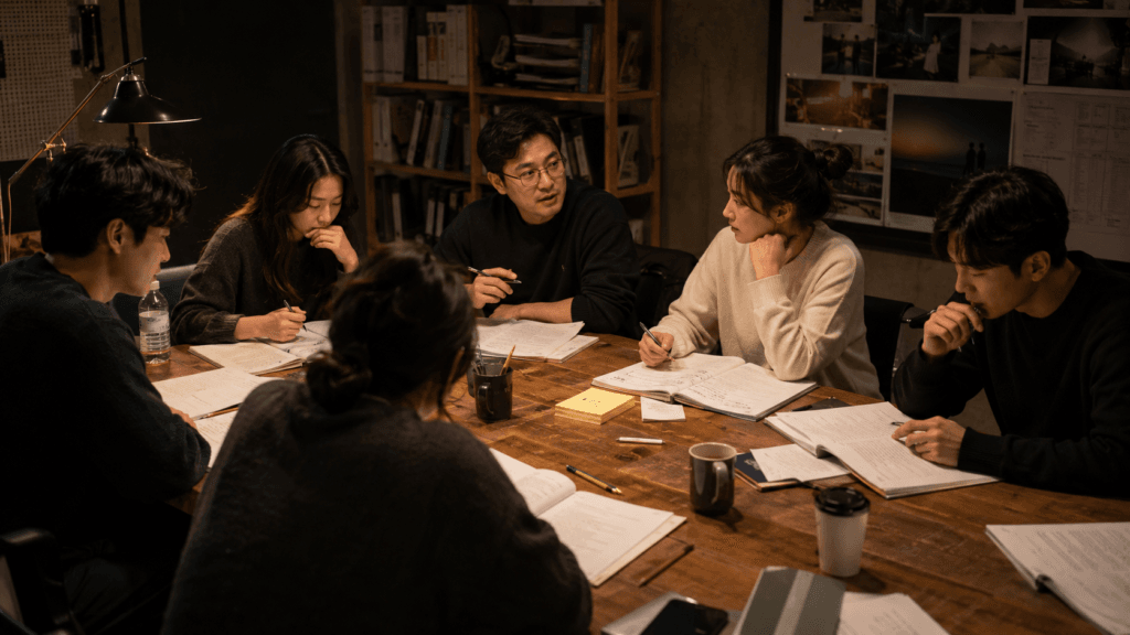 Korean drama script reading