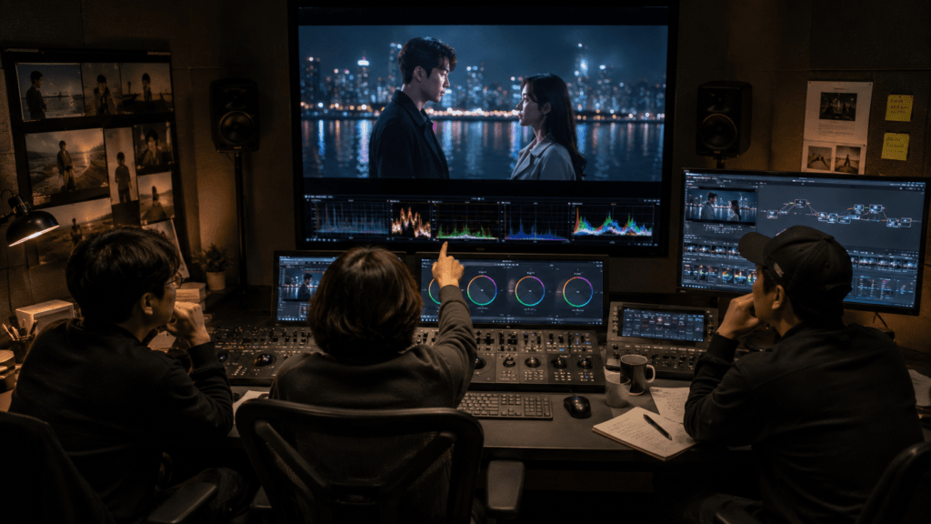 Korean drama post-production editing