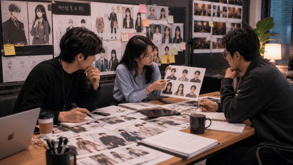 Casting a Korean webtoon adaptation