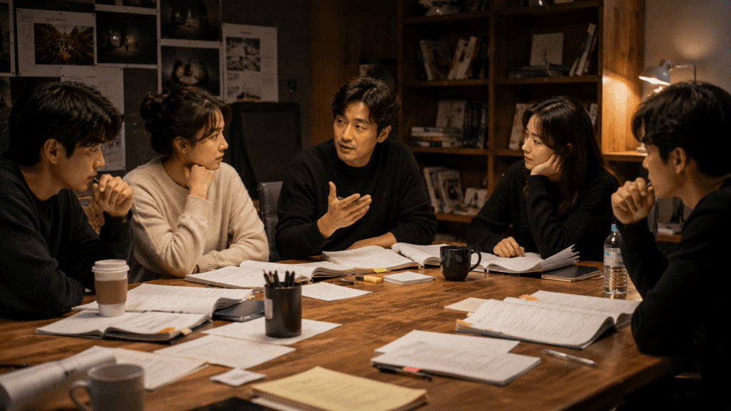 Korean actors developing characters