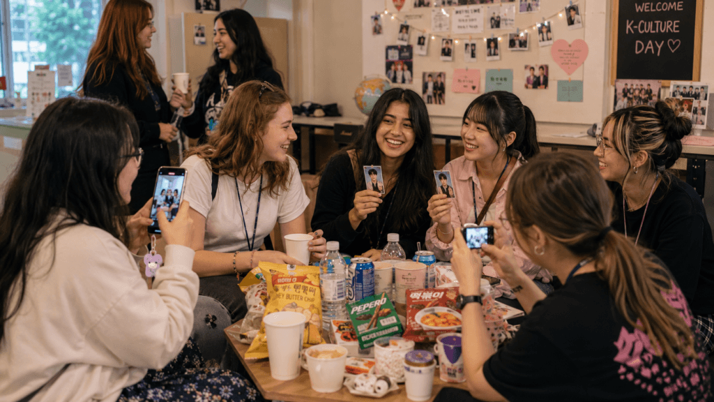 International friends from a Korean fan community